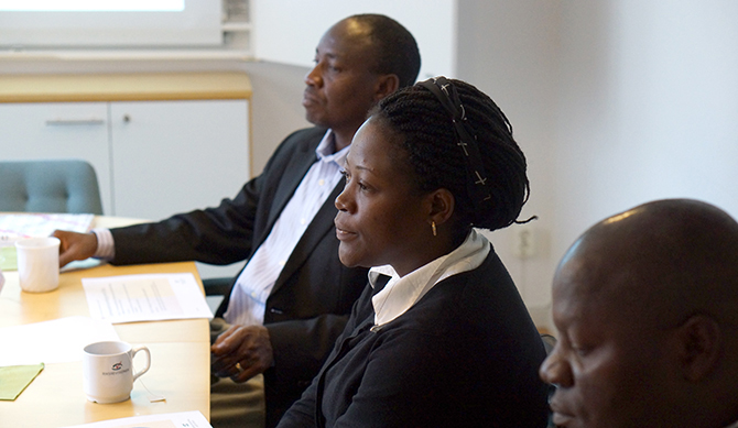 Auditors from Uganda visiting the Swedish NAO in Stockholm.