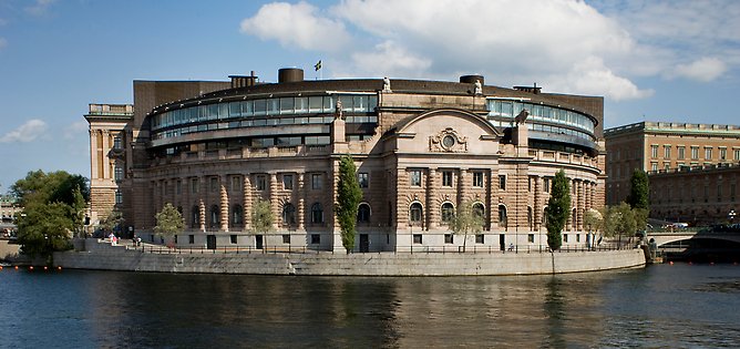 The Swedish Parliament.